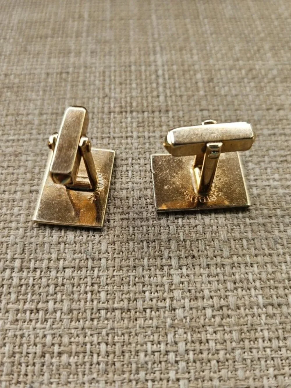 Vintage Swank Men Cuff Links Gold Tone Shirt Cuff Stud Cufflinks Fashion Jewelry